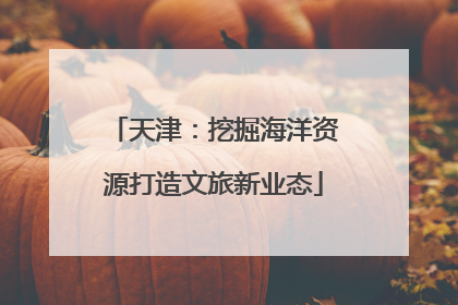 天津：挖掘海洋资源打造文旅新业态