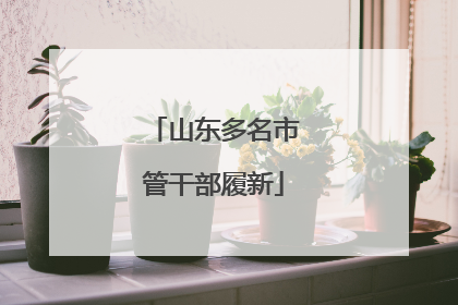 山东多名市管干部履新
