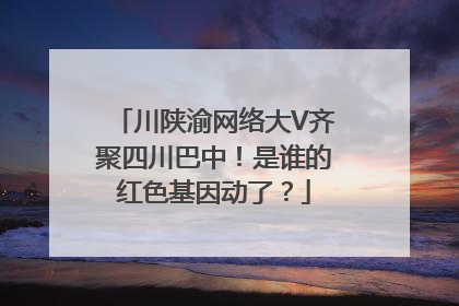 川陕渝网络大V齐聚四川巴中！是谁的红色基因动了？