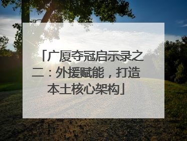 广厦夺冠启示录之二：外援赋能，打造本土核心架构
