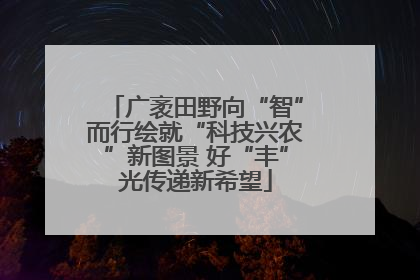 广袤田野向“智”而行绘就“科技兴农”新图景 好“丰”光传递新希望
