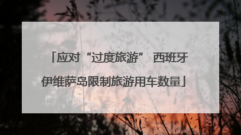 应对“过度旅游” 西班牙伊维萨岛限制旅游用车数量