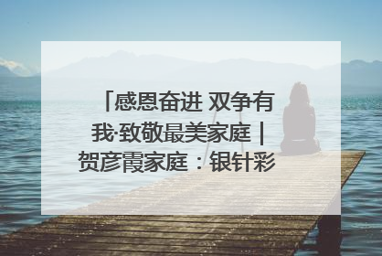感恩奋进 双争有我·致敬最美家庭｜贺彦霞家庭：银针彩线绣出好日子