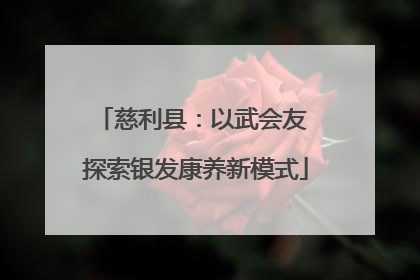 慈利县：以武会友 探索银发康养新模式