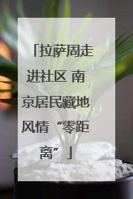 拉萨周走进社区 南京居民藏地风情“零距离”