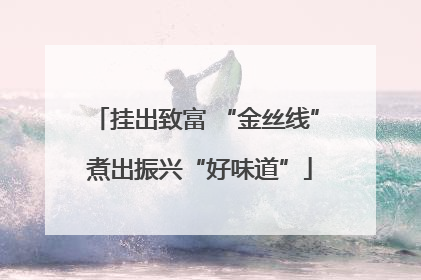 挂出致富 “金丝线” 煮出振兴“好味道”
