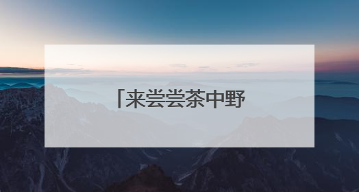 来尝尝茶中野味吧！庆元荒野茶推介会举行