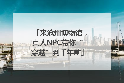 来沧州博物馆，真人NPC带你“穿越”到千年前