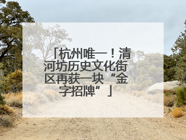 杭州唯一！清河坊历史文化街区再获一块“金字招牌”