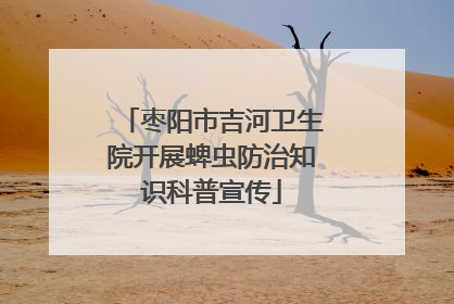 枣阳市吉河卫生院开展蜱虫防治知识科普宣传