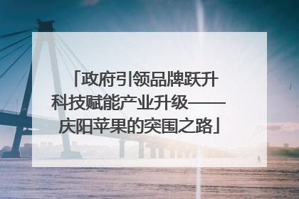 政府引领品牌跃升 科技赋能产业升级——庆阳苹果的突围之路