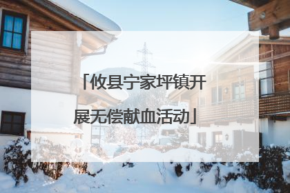 攸县宁家坪镇开展无偿献血活动