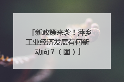 新政策来袭！萍乡工业经济发展有何新动向？（图）
