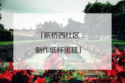 新桥西社区：制作纸杯蛋糕