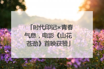 时代印记×青春气息，电影《山花苍劲》首映获赞