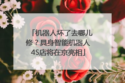 机器人坏了去哪儿修？具身智能机器人4S店将在京亮相