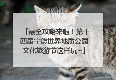 最全攻略来啦！第十四届宁德世界地质公园文化旅游节这样玩~