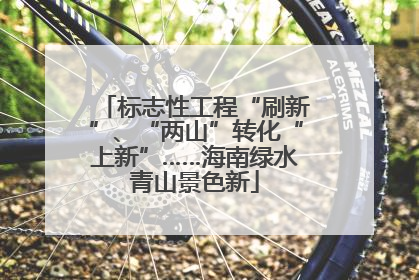 标志性工程“刷新”、“两山”转化“上新”……海南绿水青山景色新