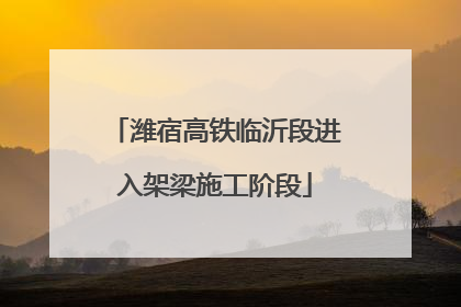 潍宿高铁临沂段进入架梁施工阶段