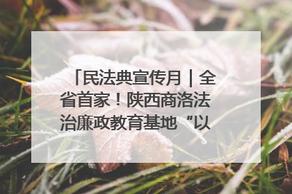 民法典宣传月｜全省首家！陕西商洛法治廉政教育基地“以案说纪”润人心