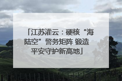 江苏灌云：硬核“海陆空”警务矩阵 锻造平安守护新高地