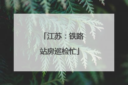 江苏：铁路站房巡检忙