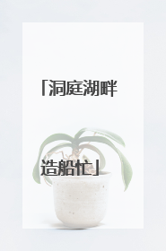 洞庭湖畔造船忙