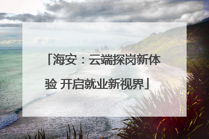 海安：云端探岗新体验 开启就业新视界