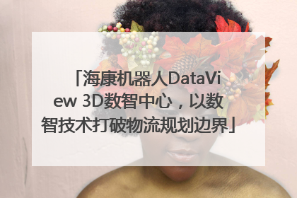 海康机器人DataView 3D数智中心，以数智技术打破物流规划边界