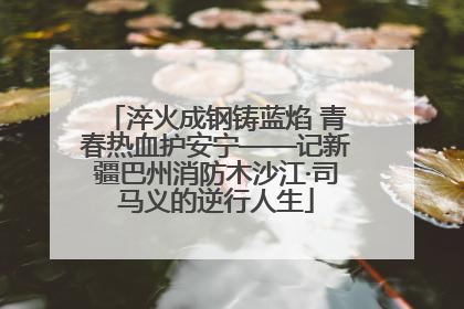 淬火成钢铸蓝焰 青春热血护安宁——记新疆巴州消防木沙江·司马义的逆行人生