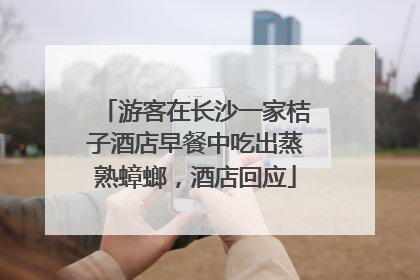游客在长沙一家桔子酒店早餐中吃出蒸熟蟑螂，酒店回应