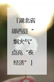 湖北省郧西县“烟火气”点亮“夜经济”