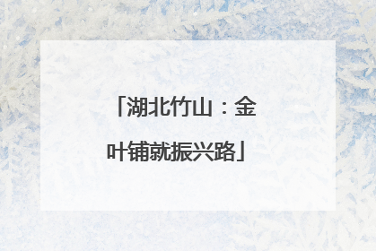 湖北竹山：金叶铺就振兴路