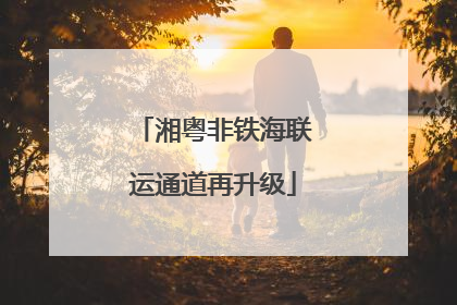 湘粤非铁海联运通道再升级