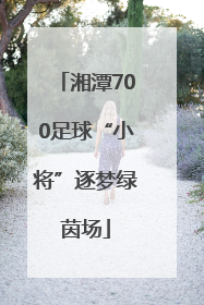湘潭700足球“小将”逐梦绿茵场