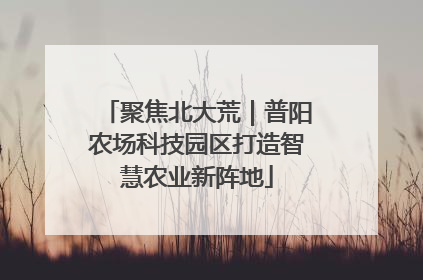 聚焦北大荒｜普阳农场科技园区打造智慧农业新阵地