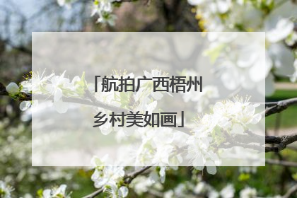 航拍广西梧州乡村美如画