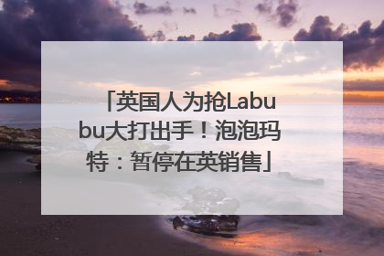 英国人为抢Labubu大打出手！泡泡玛特：暂停在英销售