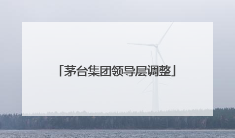 茅台集团领导层调整