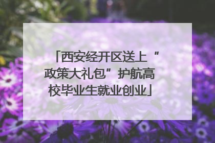西安经开区送上“政策大礼包”护航高校毕业生就业创业