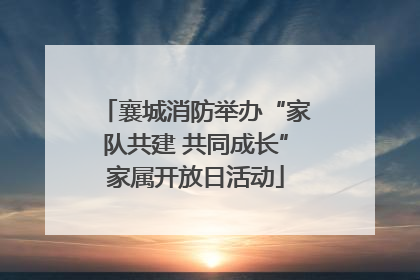 襄城消防举办“家队共建 共同成长”家属开放日活动