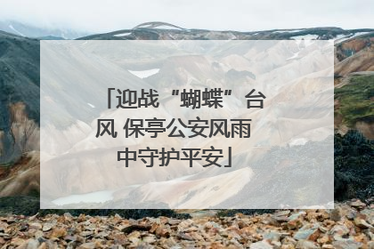 迎战“蝴蝶”台风 保亭公安风雨中守护平安
