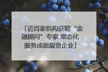 近百家机构获聘“金融顾问”专家 常态化服务成德眉资企业