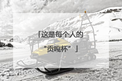 这是每个人的“贡嘎杯”