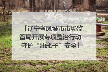 辽宁省凤城市市场监管局开展专项整治行动守护“油瓶子”安全