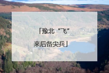 豫北“飞”来后备尖兵