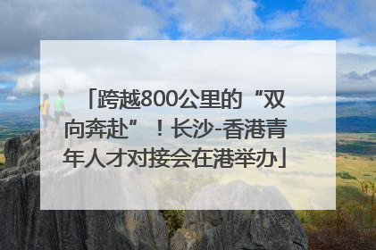 跨越800公里的“双向奔赴”！长沙-香港青年人才对接会在港举办