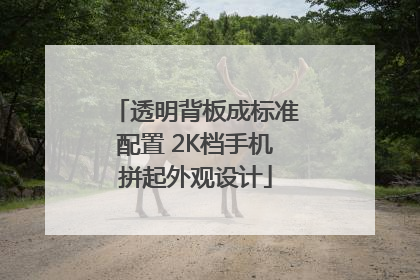 透明背板成标准配置 2K档手机拼起外观设计