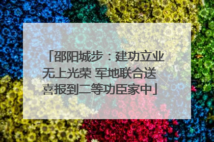 邵阳城步：建功立业无上光荣 军地联合送喜报到二等功臣家中