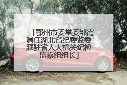 鄂州市委常委邹霞调任湖北省纪委监委派驻省人大机关纪检监察组组长